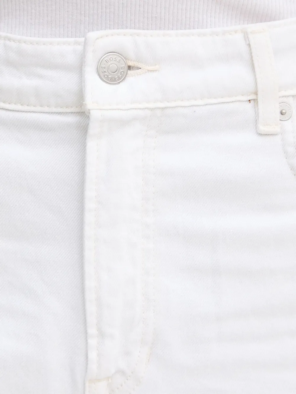 BOSS logo-patch jeans Wit