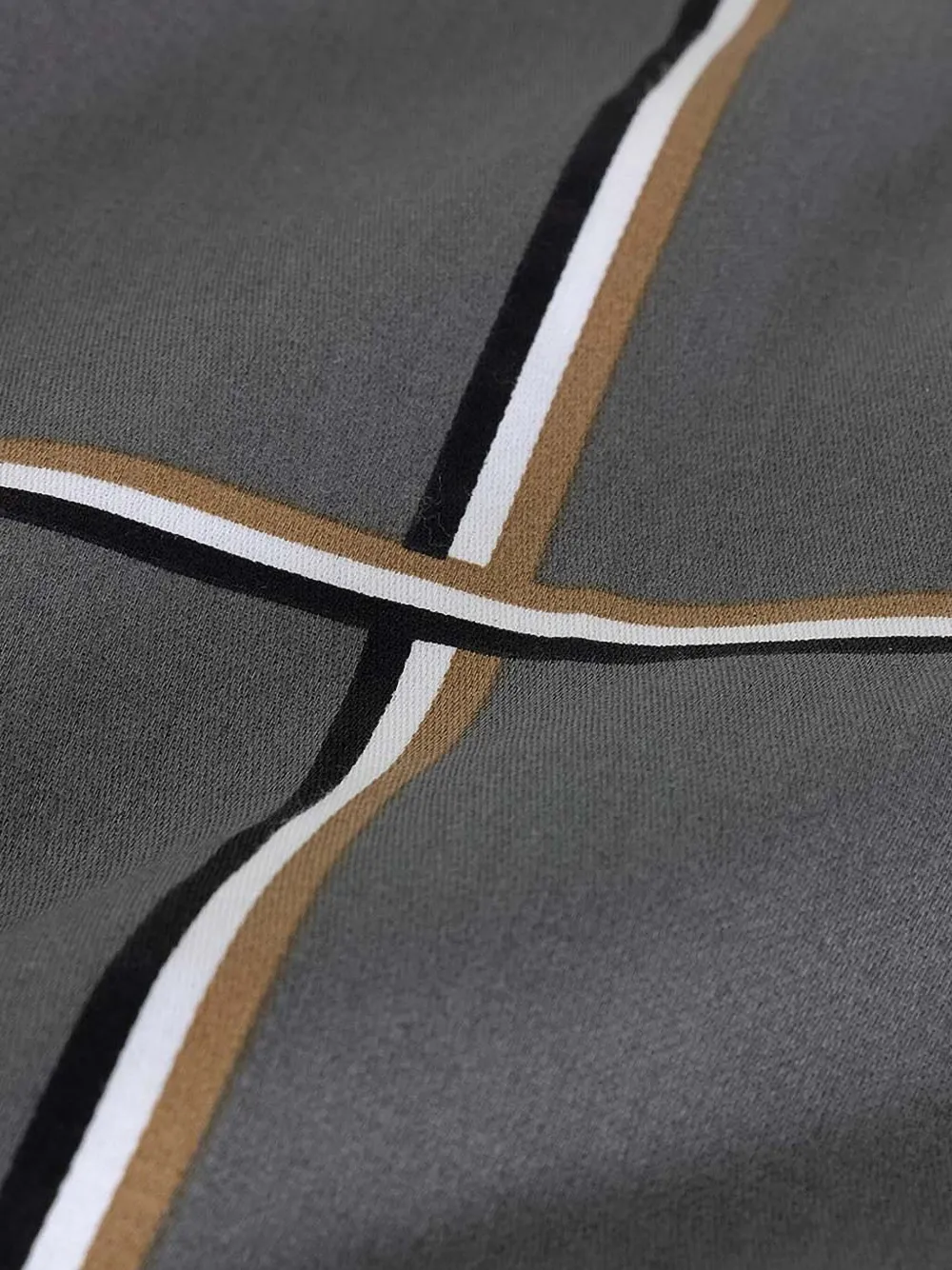 Hugo Boss Grid-pattern Duvet Cover (200cm X 200cm) In Gray