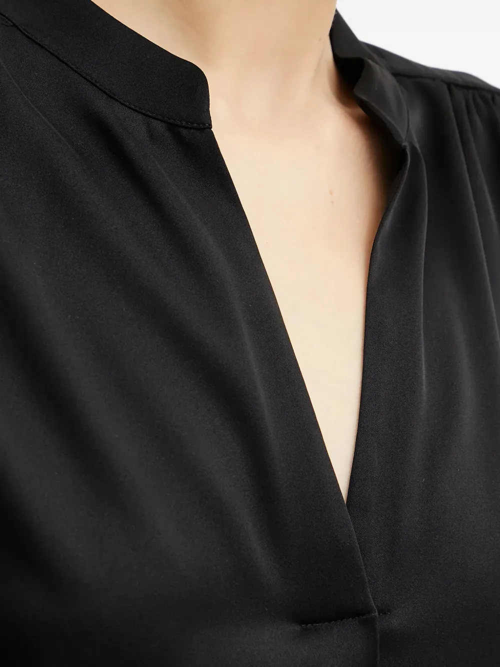 BOSS Geplooide top Zwart