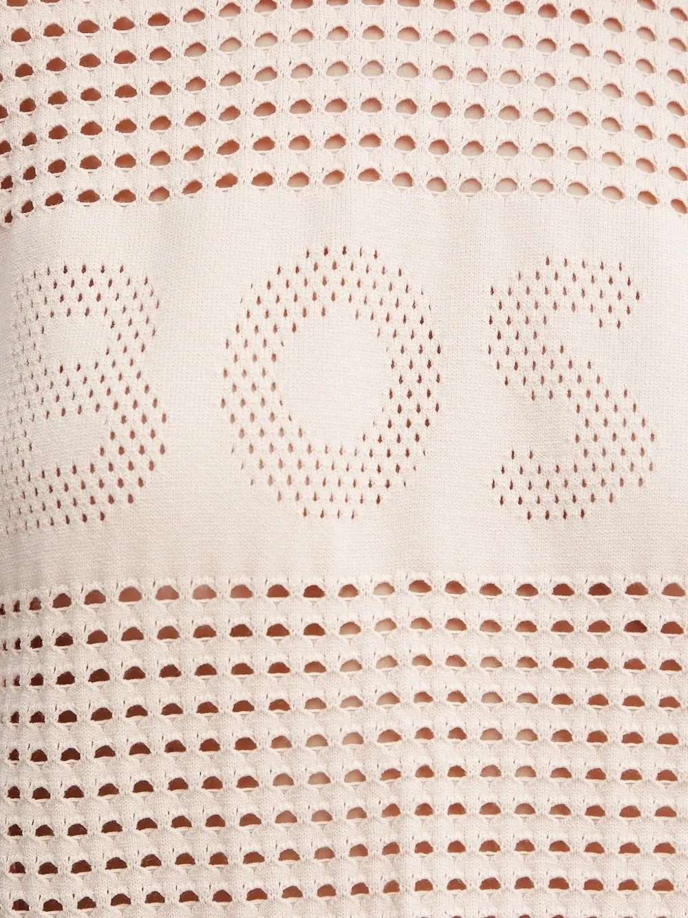 Hugo Boss Logo-detail Panelled Sweater In Pink