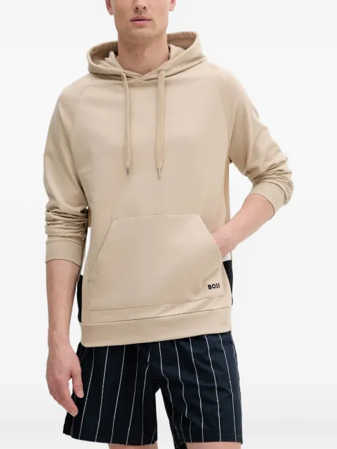 BOSS panelled hoodie
