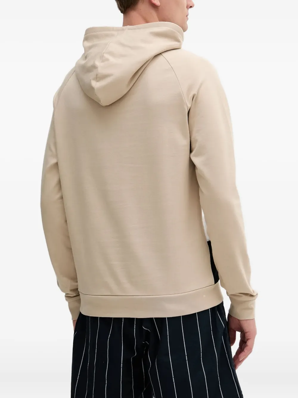 BOSS Hoodie met vlakken Beige