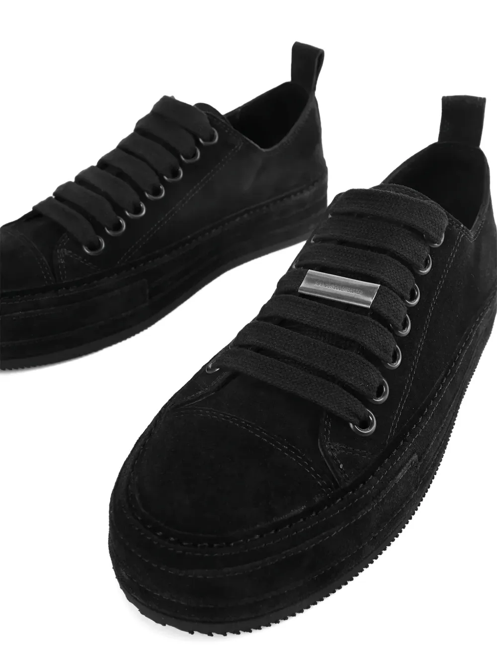 Ann Demeulemeester Suède sneakers Zwart