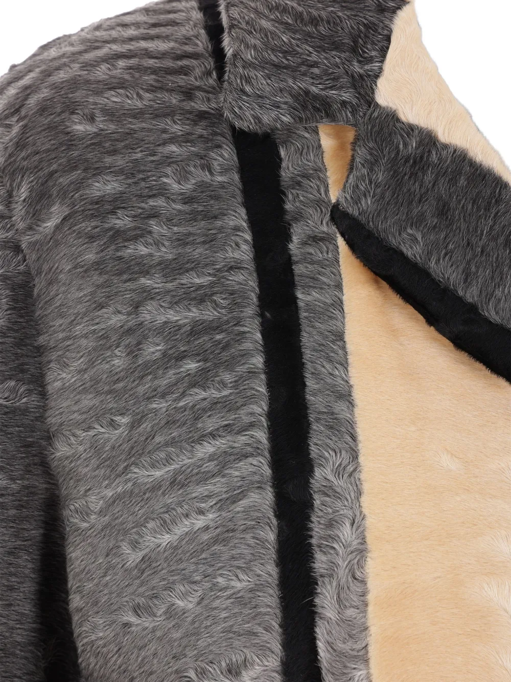 Prada Long-sleeved Coat In Brown