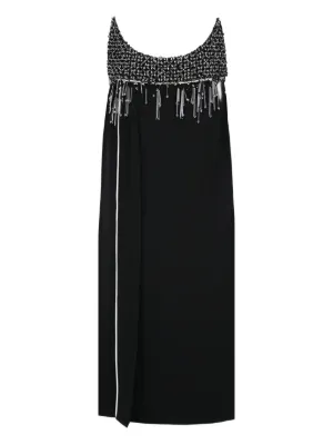 embellished glitter mini dress Prada Silver and Gold Sequin Dress