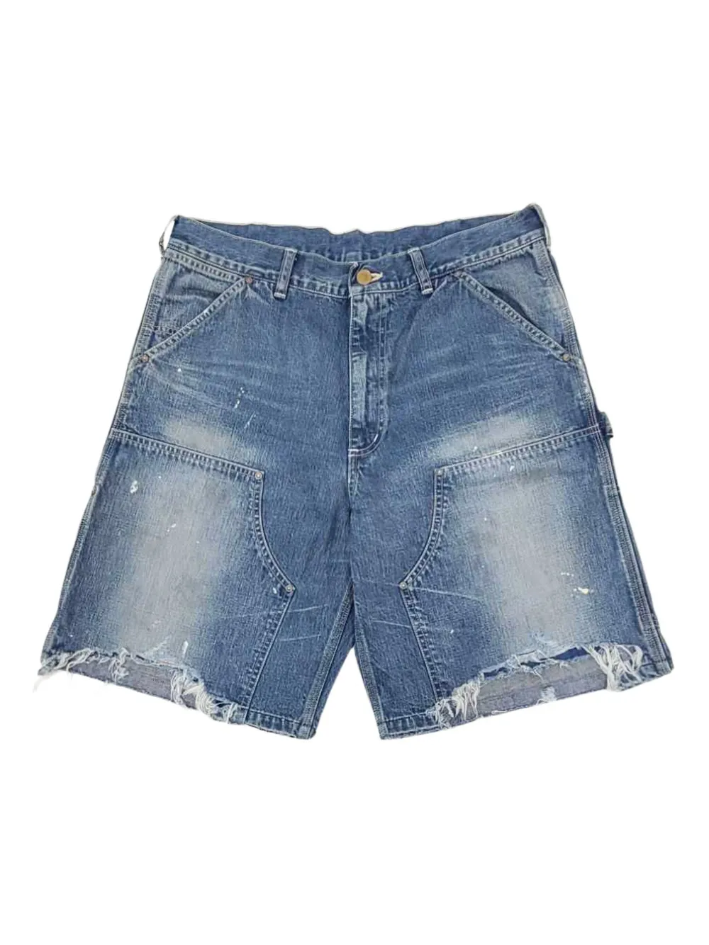 SAINT MXXXXXX distressed denim shorts - ブルー SAINT MXXXXXX distressed denim shorts - ブルー