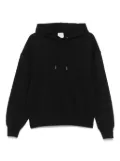 Calvin Klein logo-embroidered hoodie - Black