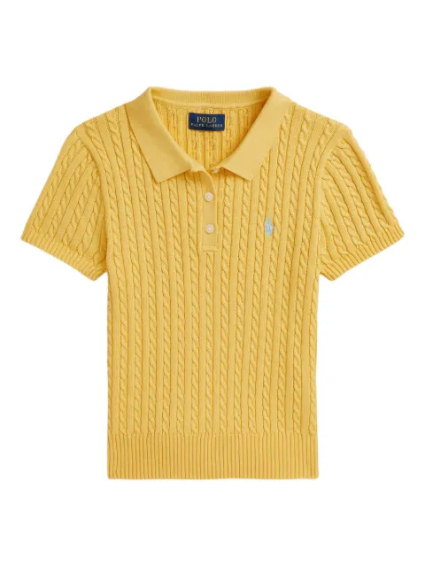 POLO RALPH LAUREN KIDS polo en maille torsadée