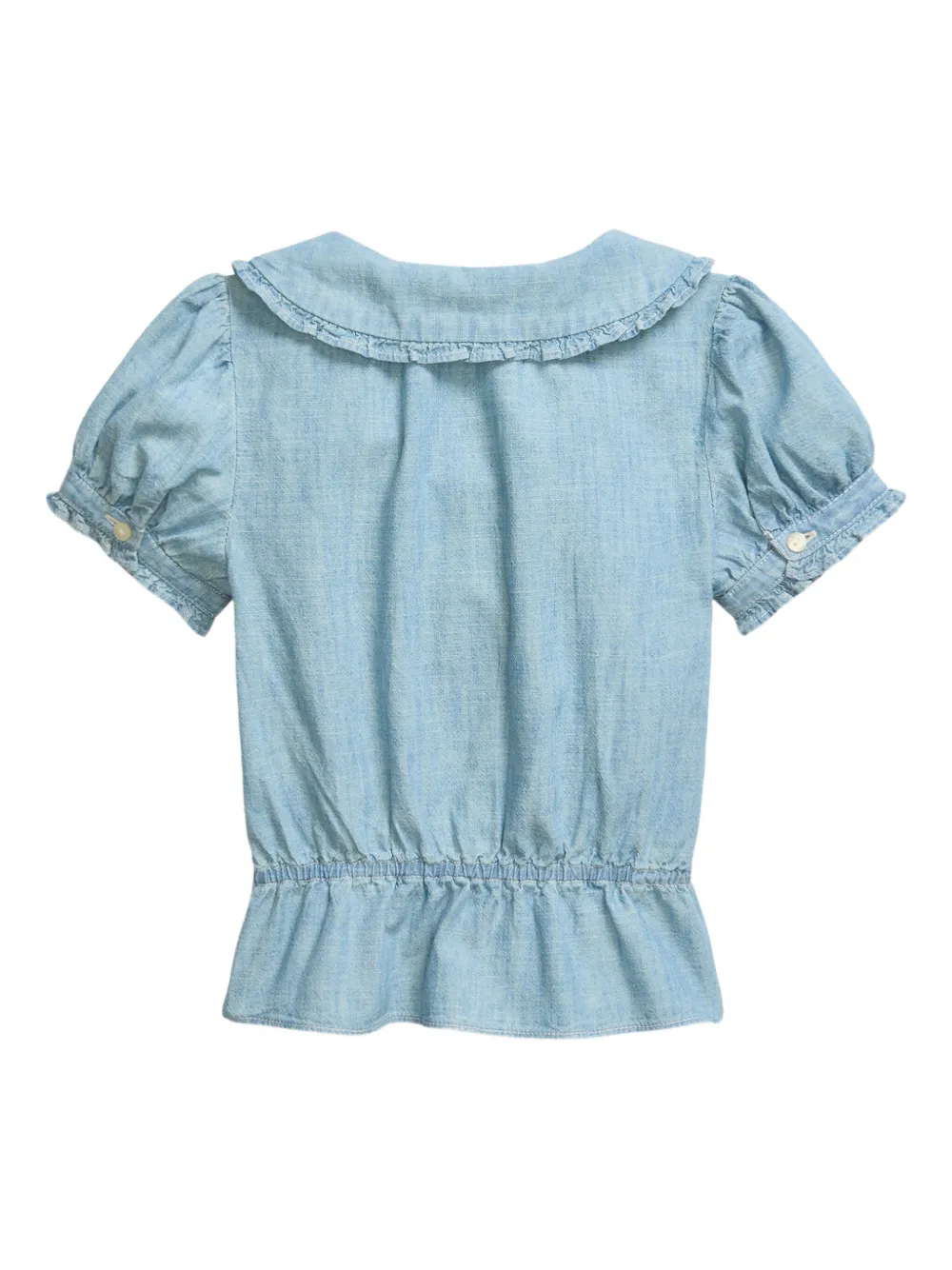 POLO RALPH LAUREN KIDS Shirt met ruchekraag Blauw