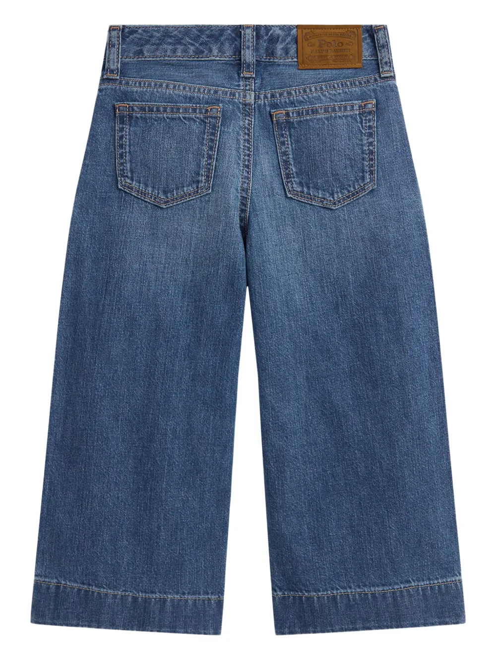 POLO RALPH LAUREN KIDS Jeans met geplooid detail Blauw