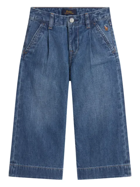 POLO RALPH LAUREN KIDS جينز مزين بكسرات