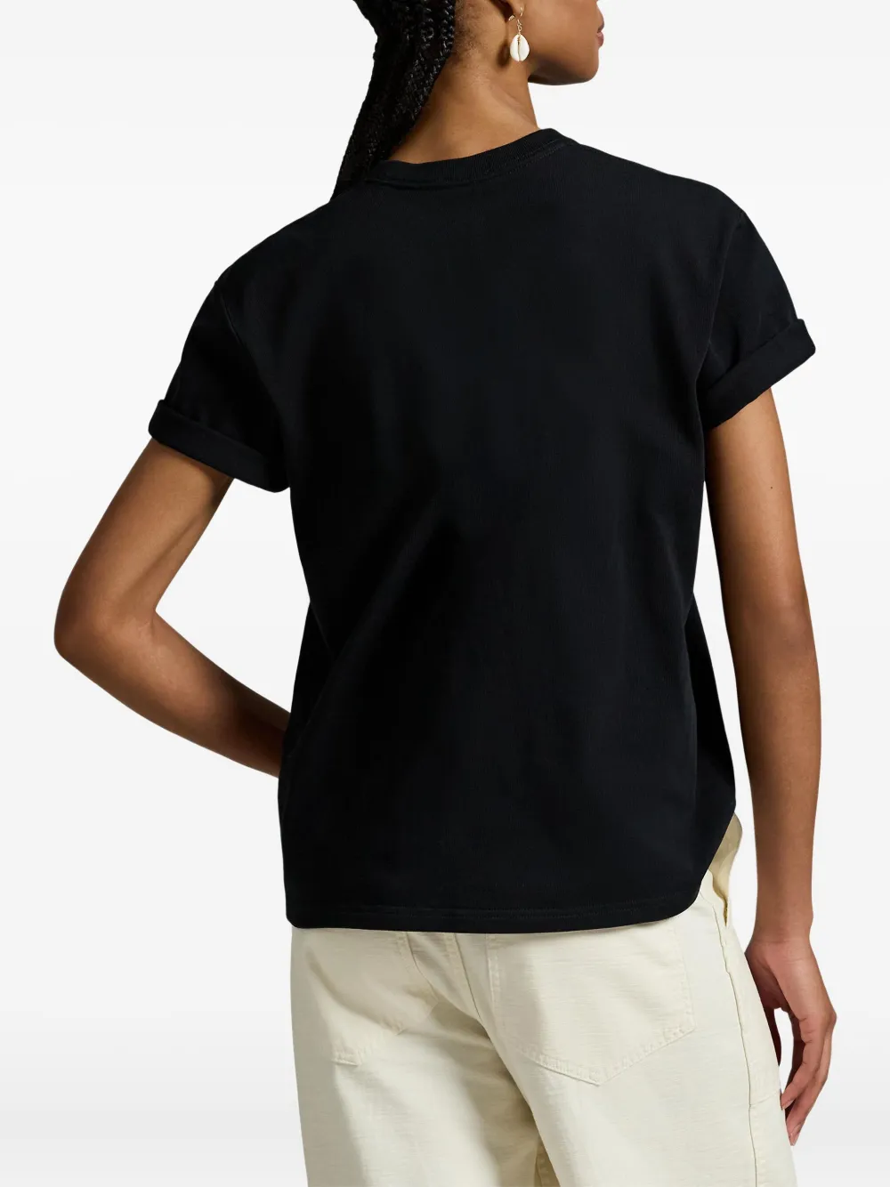 Polo Ralph Lauren T-shirt met geborduurd logo Zwart