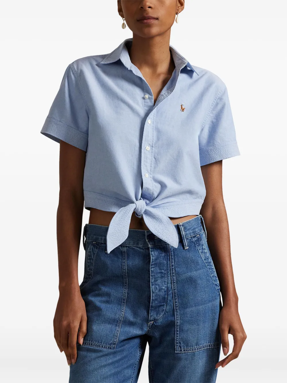Polo Ralph Lauren Katoenen blouse Blauw