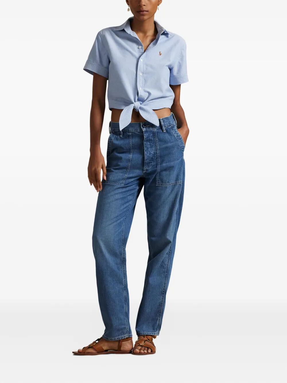 Polo Ralph Lauren Katoenen blouse - Blauw