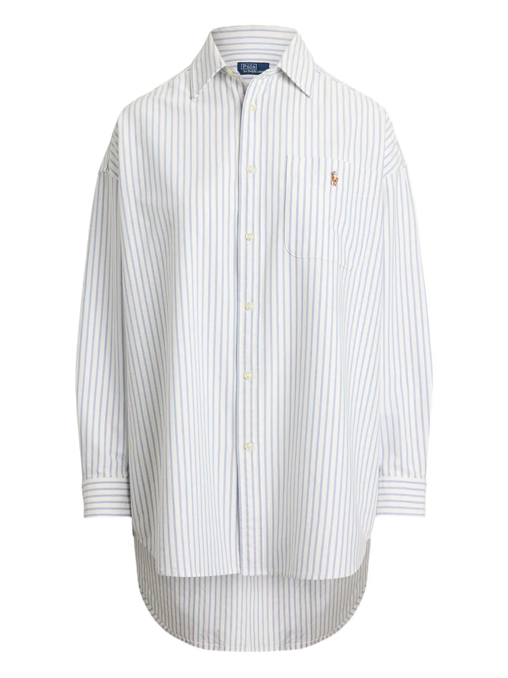 Polo Ralph Lauren The Big ストライプ シャツ - ホワイト Polo Ralph Lauren The Big ストライプ シャツ - ホワイト