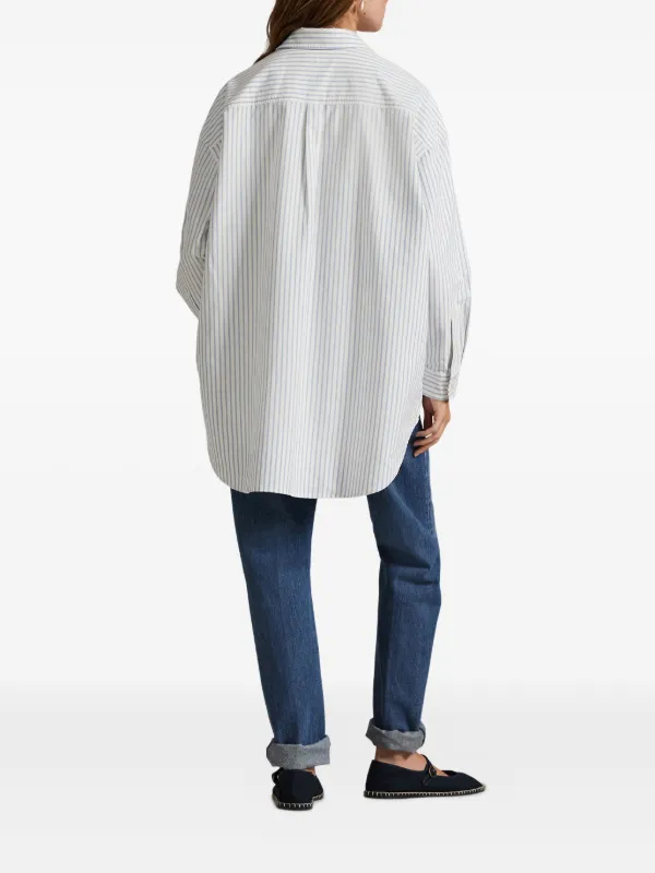 Polo Ralph Lauren The Big Striped Shirt | White | FARFETCH