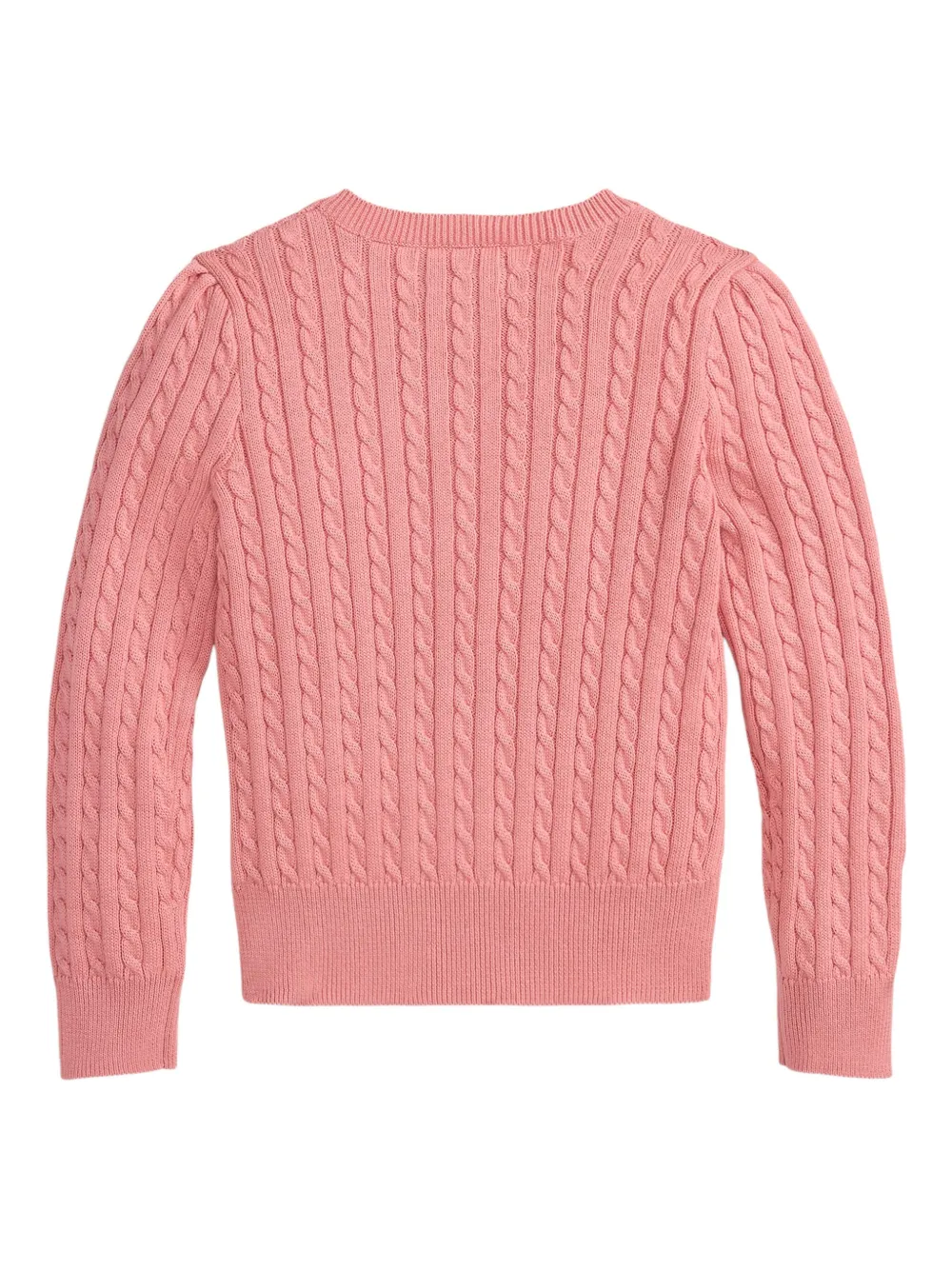 POLO RALPH LAUREN KIDS Kabelgebreid vest Roze