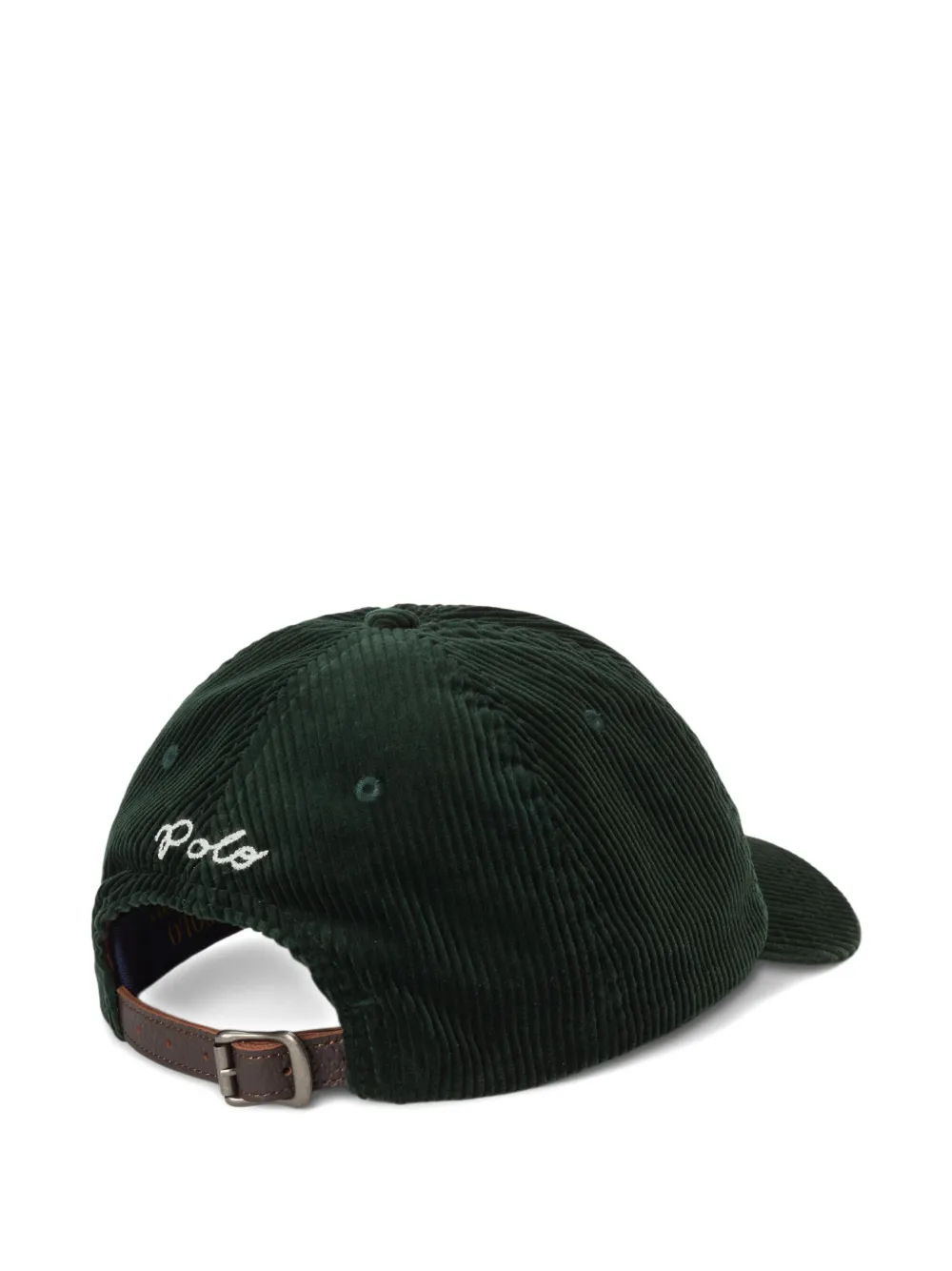 Polo Ralph Lauren Ribfluwelen pet met NY-applicatie Groen