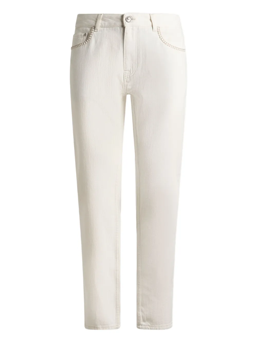 ETRO stitched-pocket jeans - Bianco
