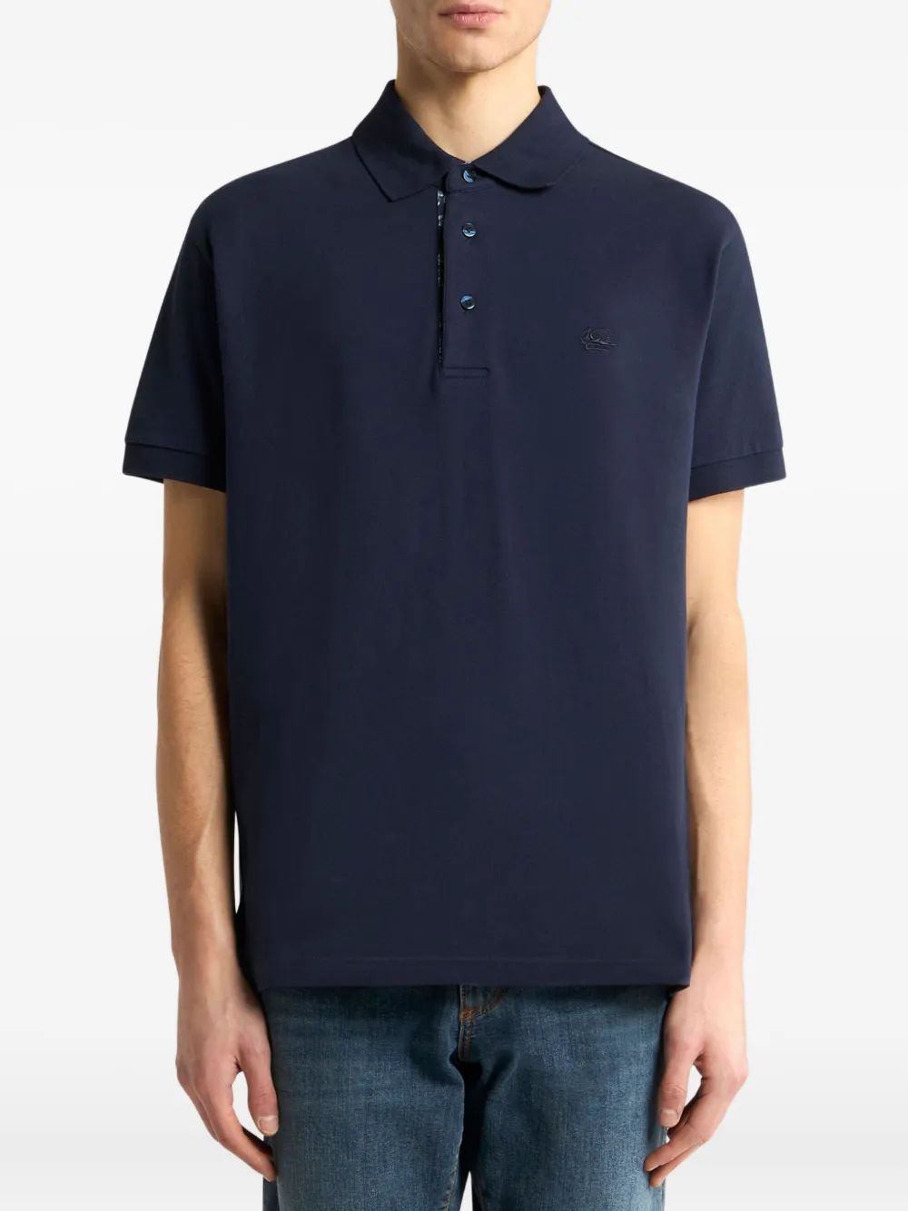 ETRO Katoenen poloshirt Blauw