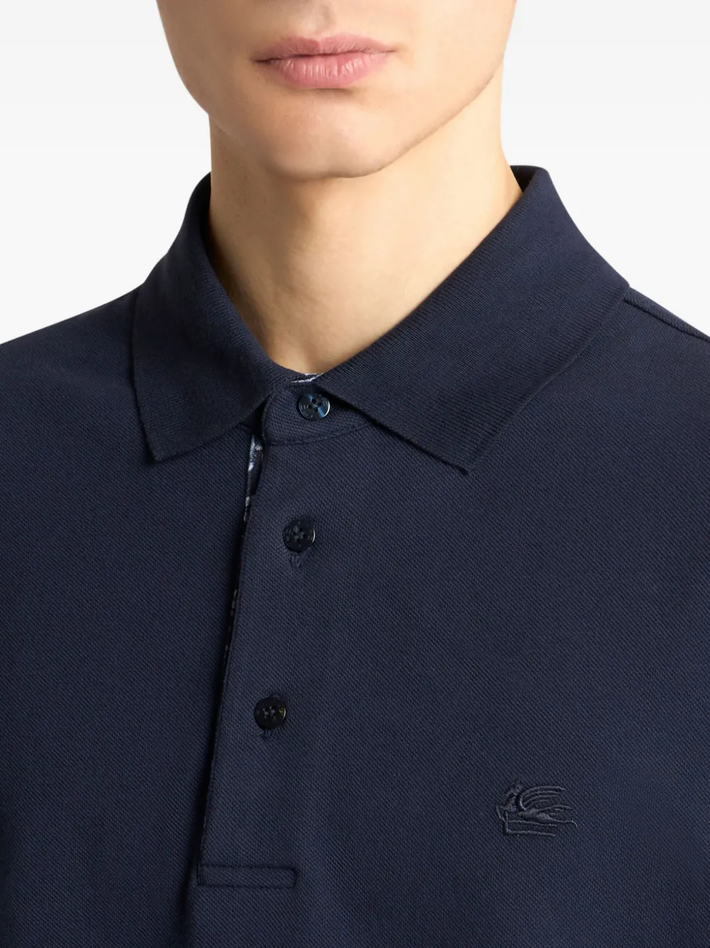 ETRO Katoenen poloshirt Blauw