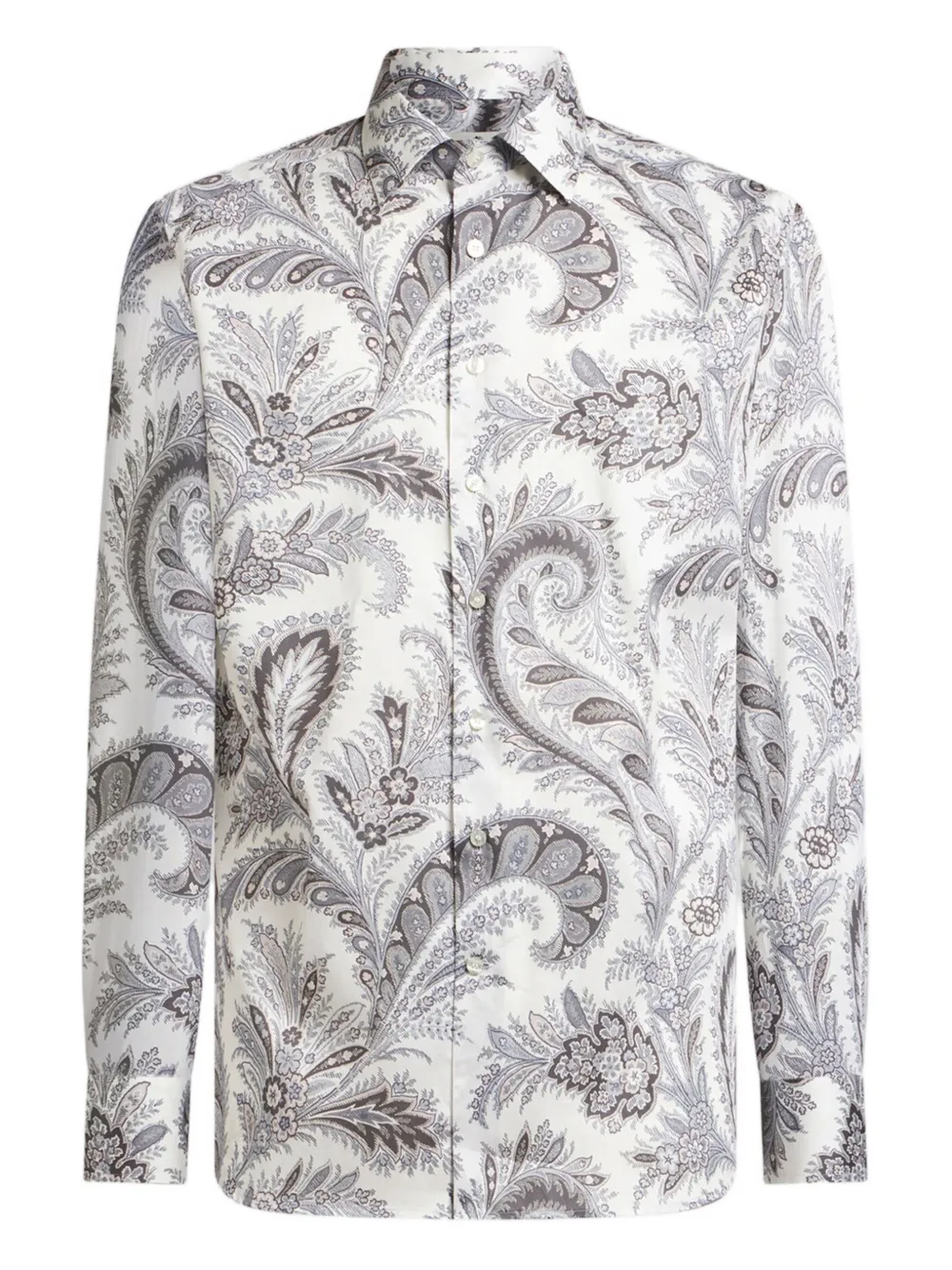 paisley-print shirt