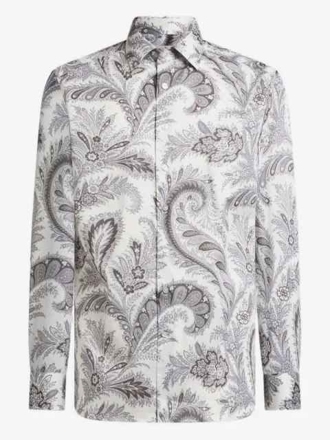 ETRO floral Paisley cotton shirt