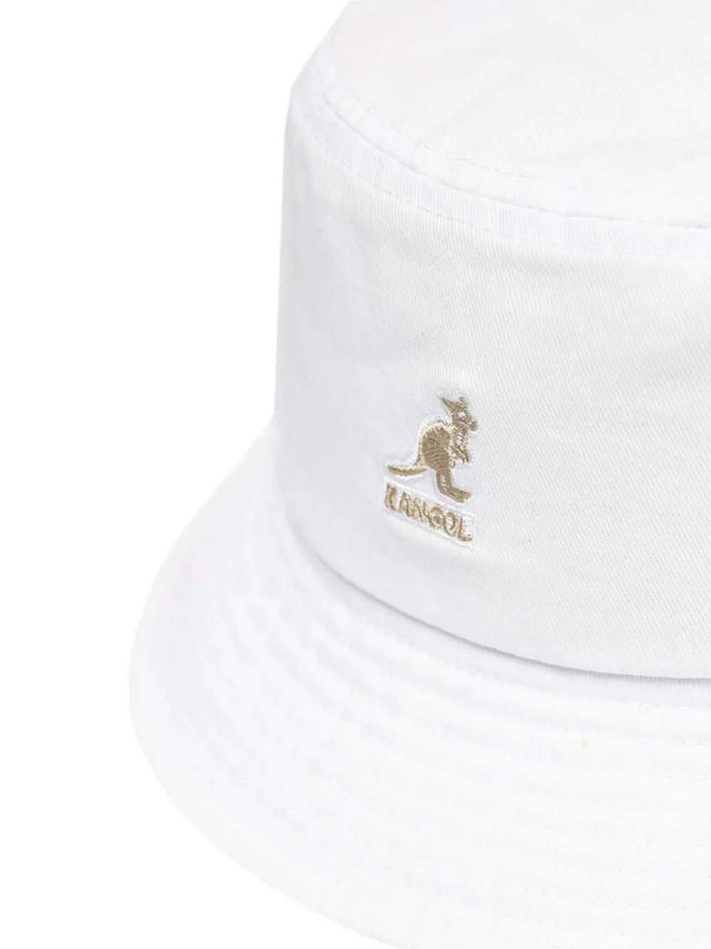 Kangol Vissershoed met logo Wit