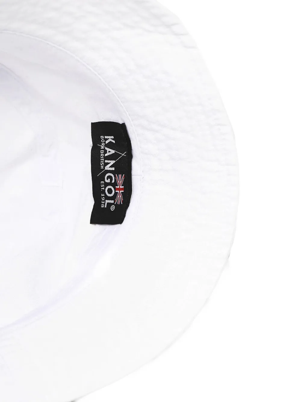 Kangol Vissershoed met logo Wit