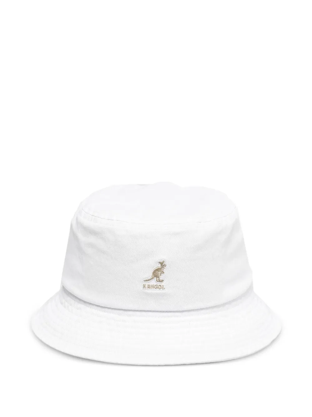 Kangol Vissershoed met logo Wit