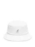Kangol kangaroo logo bucket hat - White