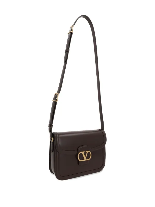 Valentino Garavani Vlogo Flap Shoulder Bag | Brown | FARFETCH