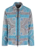 Kartik Research patchwork-embroidered jacket - Blue