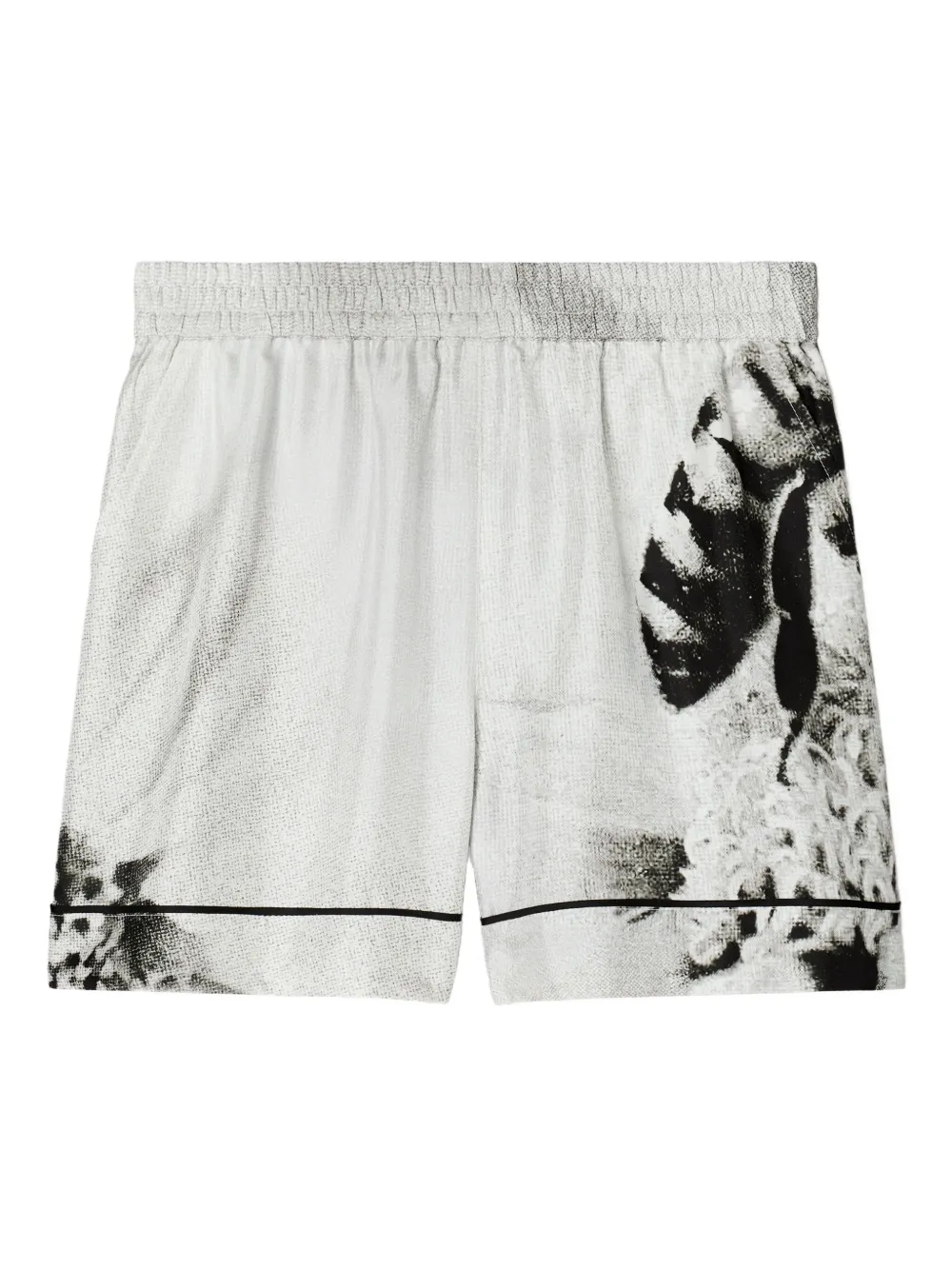 Tory Burch graphic print shorts | White | Image 1