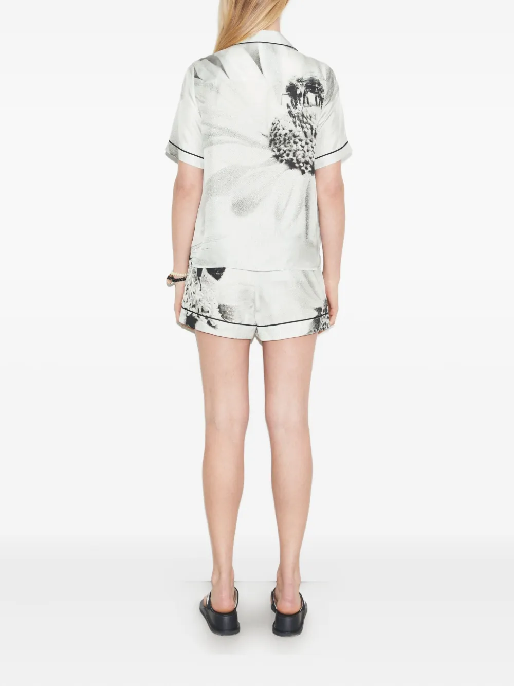 Tory Burch Shorts met grafische print Wit