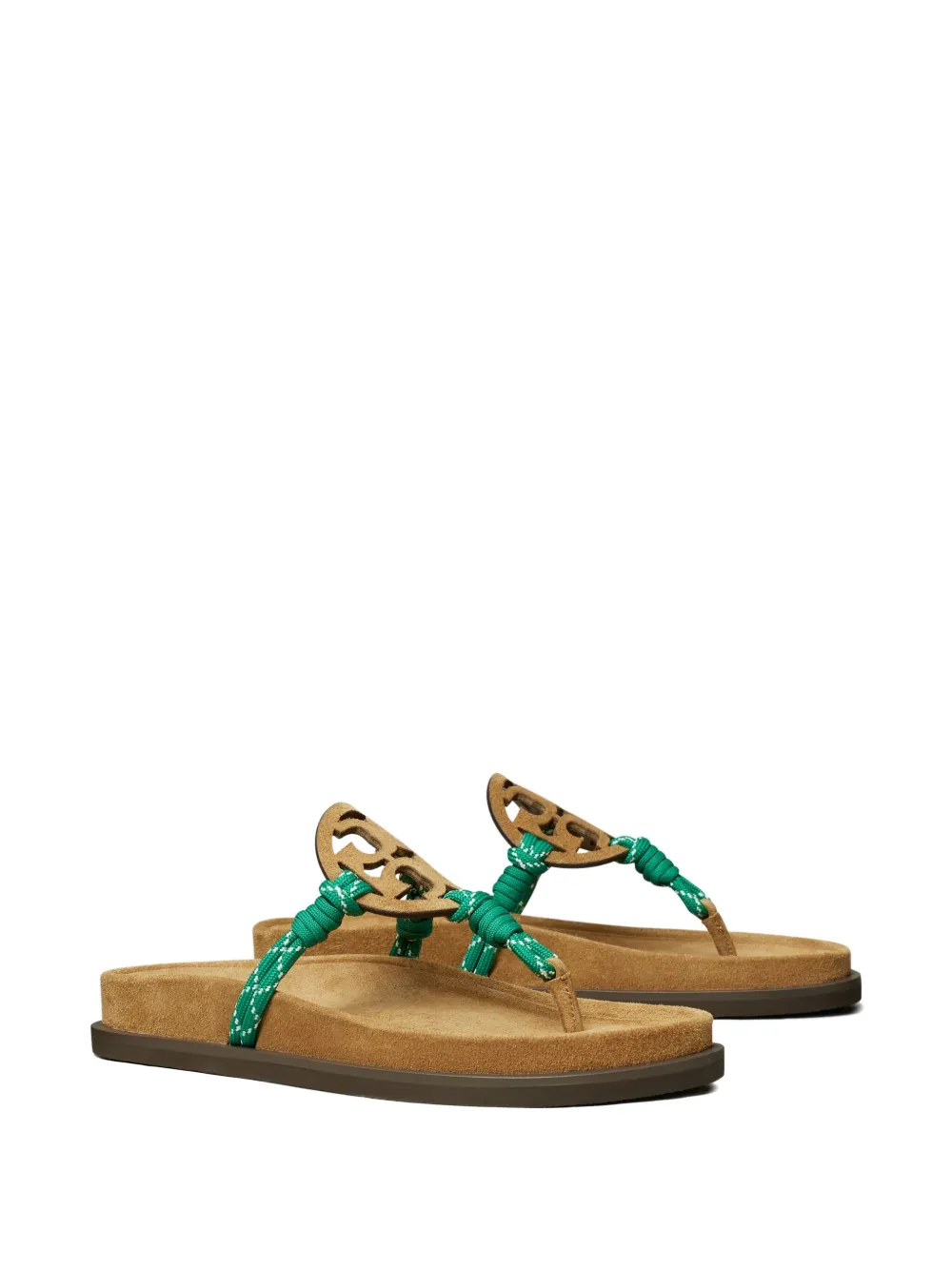 Tory Burch Miller Cloud platte sandalen Bruin