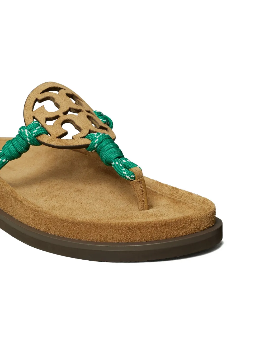 Tory Burch Miller Cloud platte sandalen Bruin