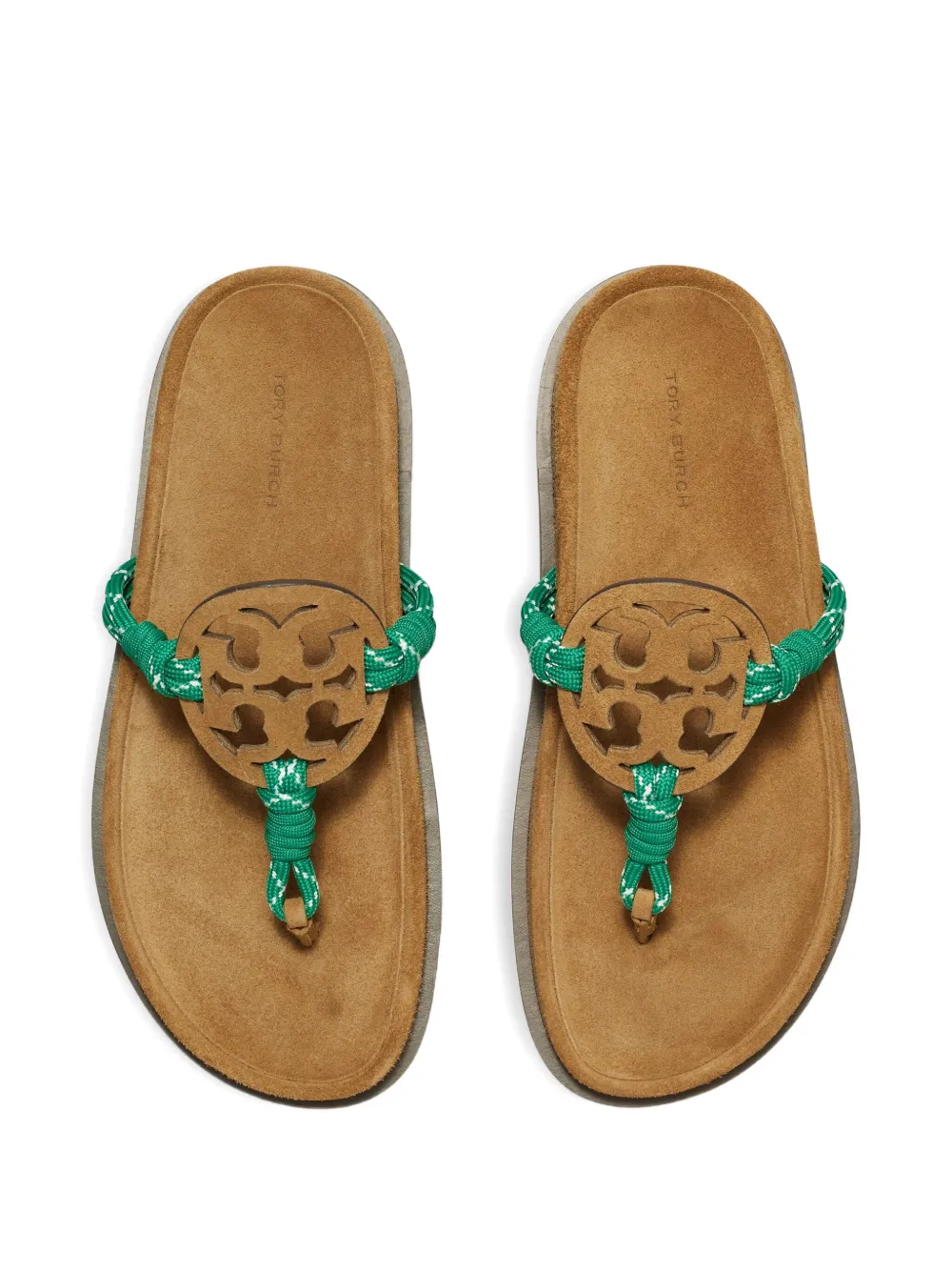 Tory Burch Miller Cloud platte sandalen Bruin