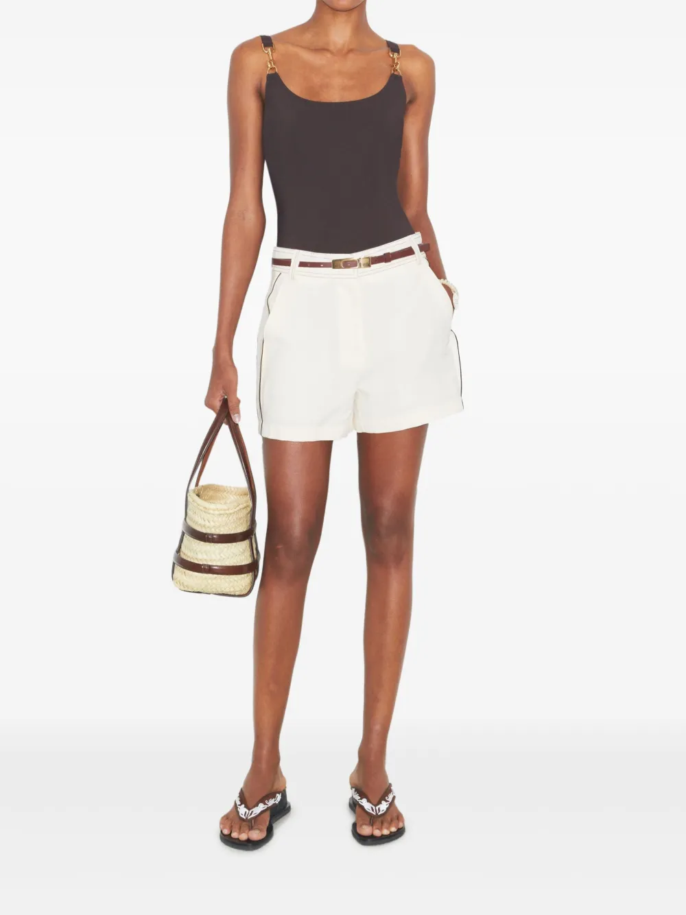 Tory Burch High waist shorts Wit