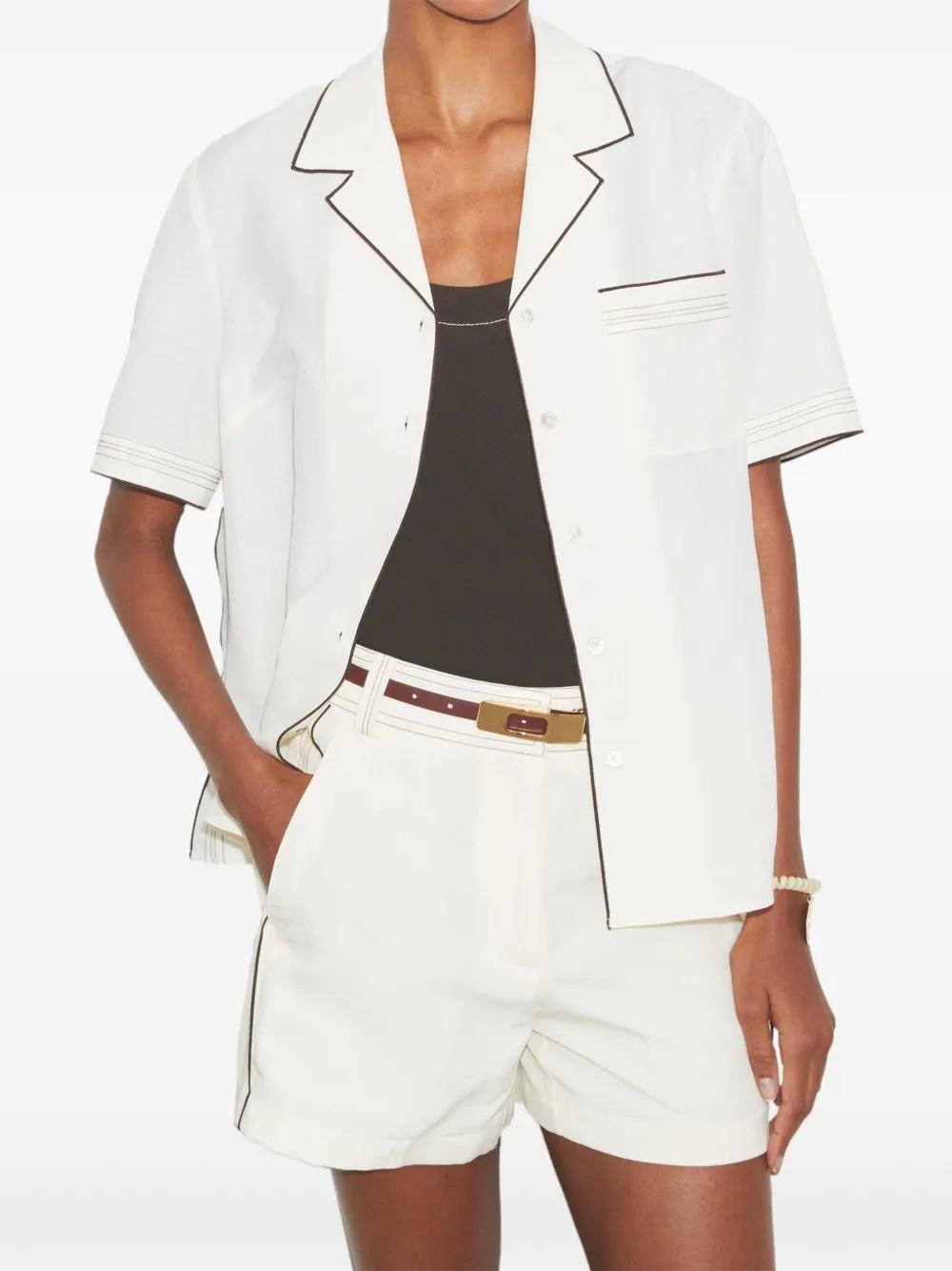 Tory Burch High waist shorts Wit