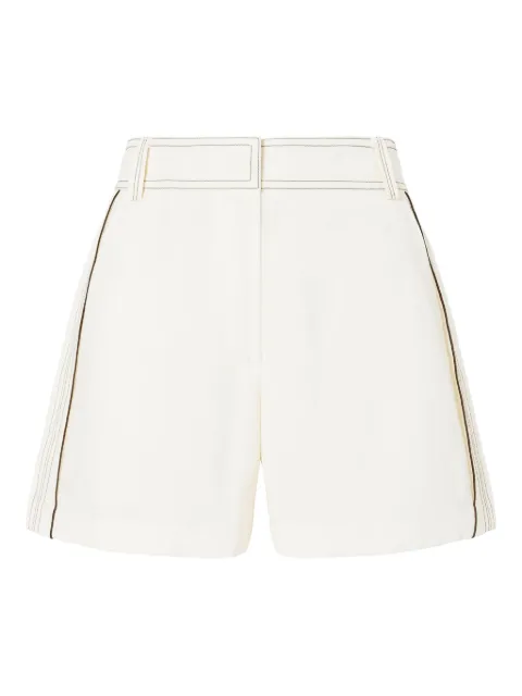 Tory Burch pleated high-waisted shorts