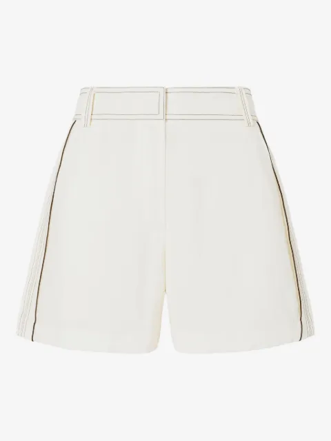 Tory Burch pleated high-waisted shorts