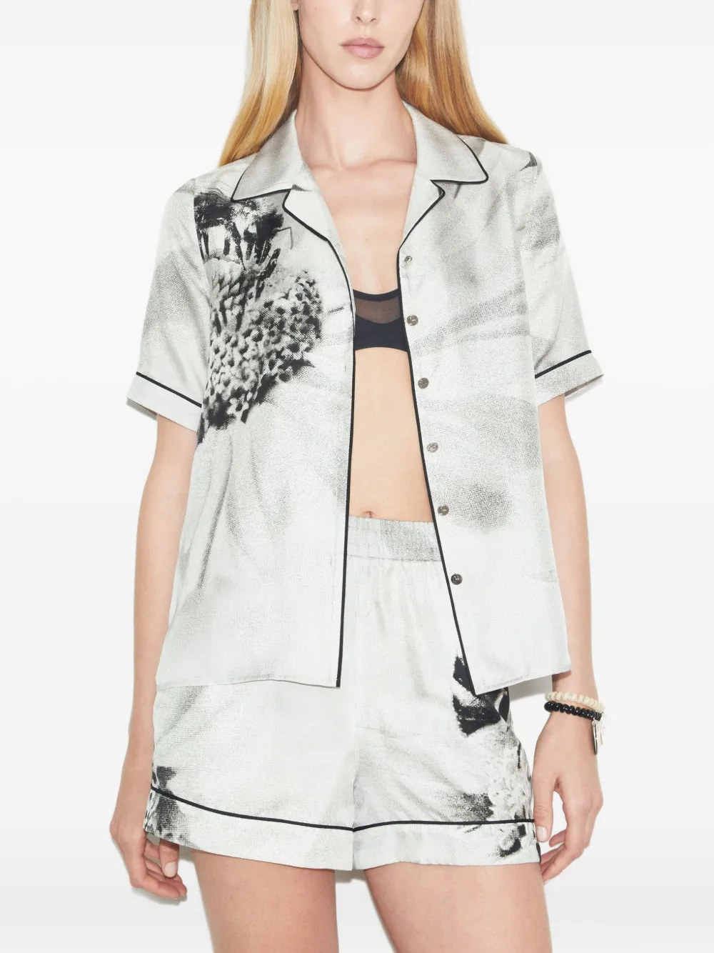 Tory Burch Blouse met bloemenprint Grijs