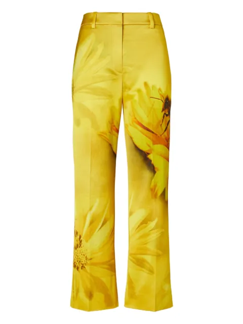 Tory Burch floral-print wide-leg trousers