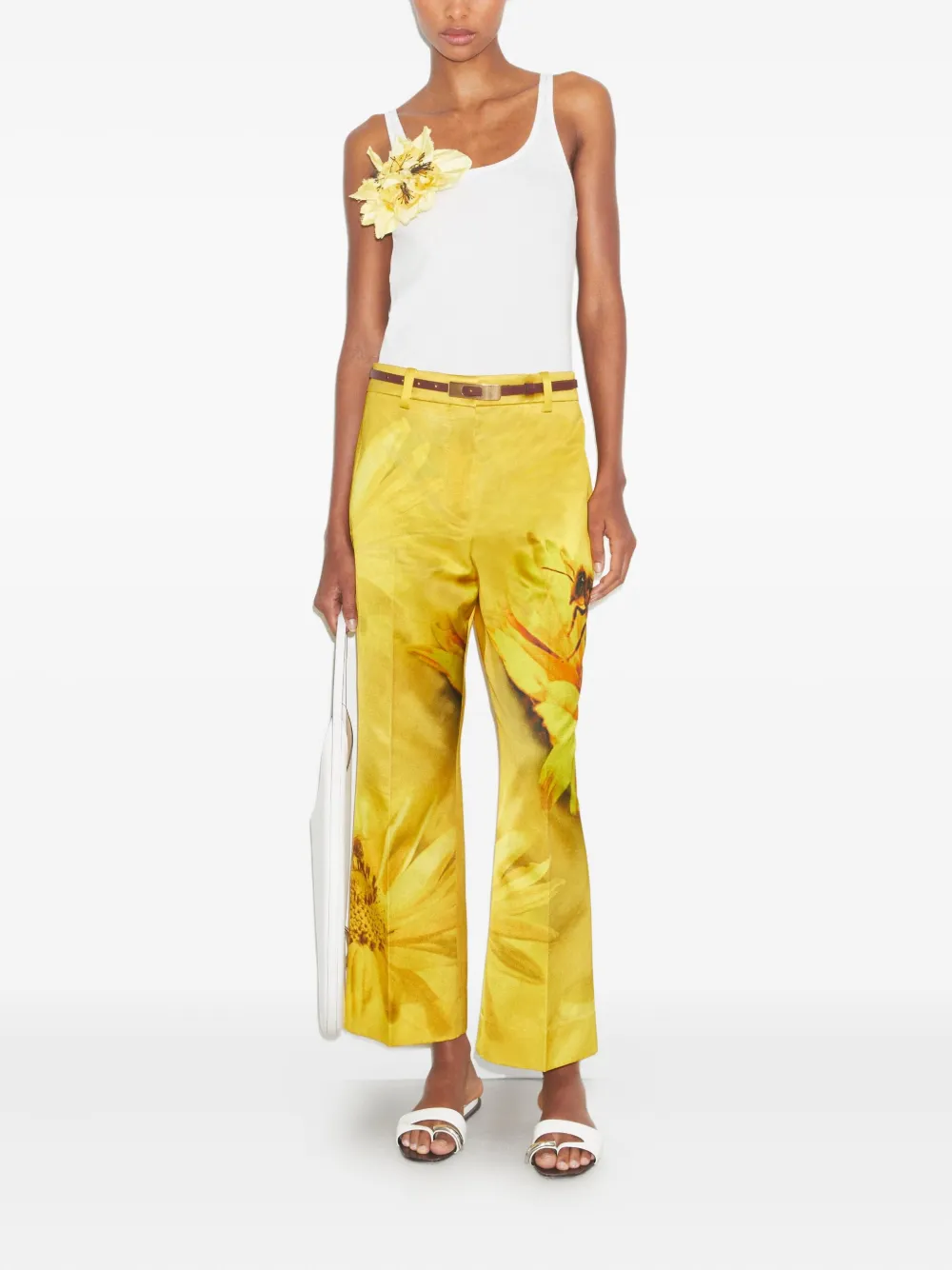 Tory Burch floral-print wide-leg trousers | Flared & Bell-Bottom Pants | Image 2