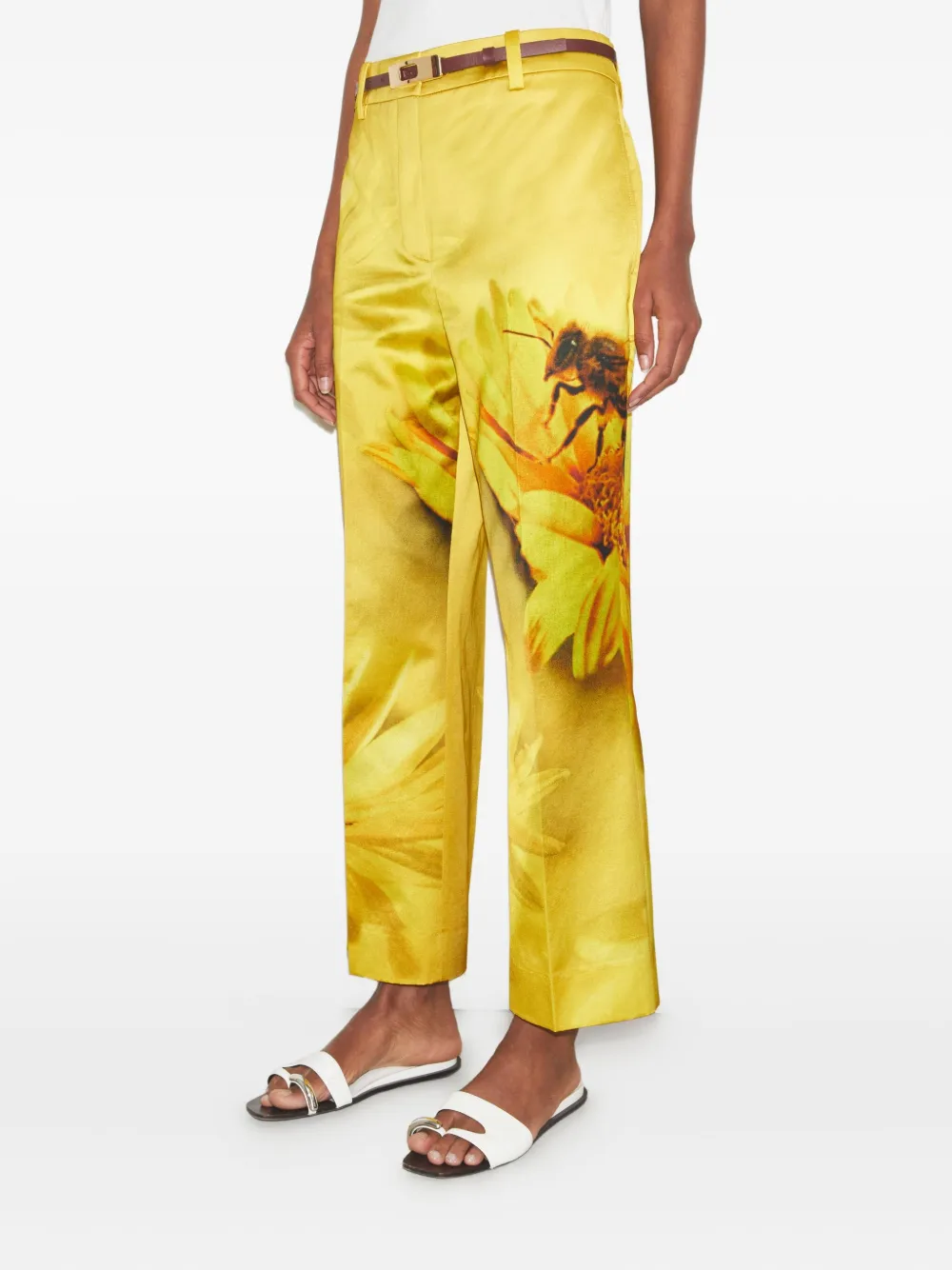 Tory Burch Broek met bloemenprint Geel