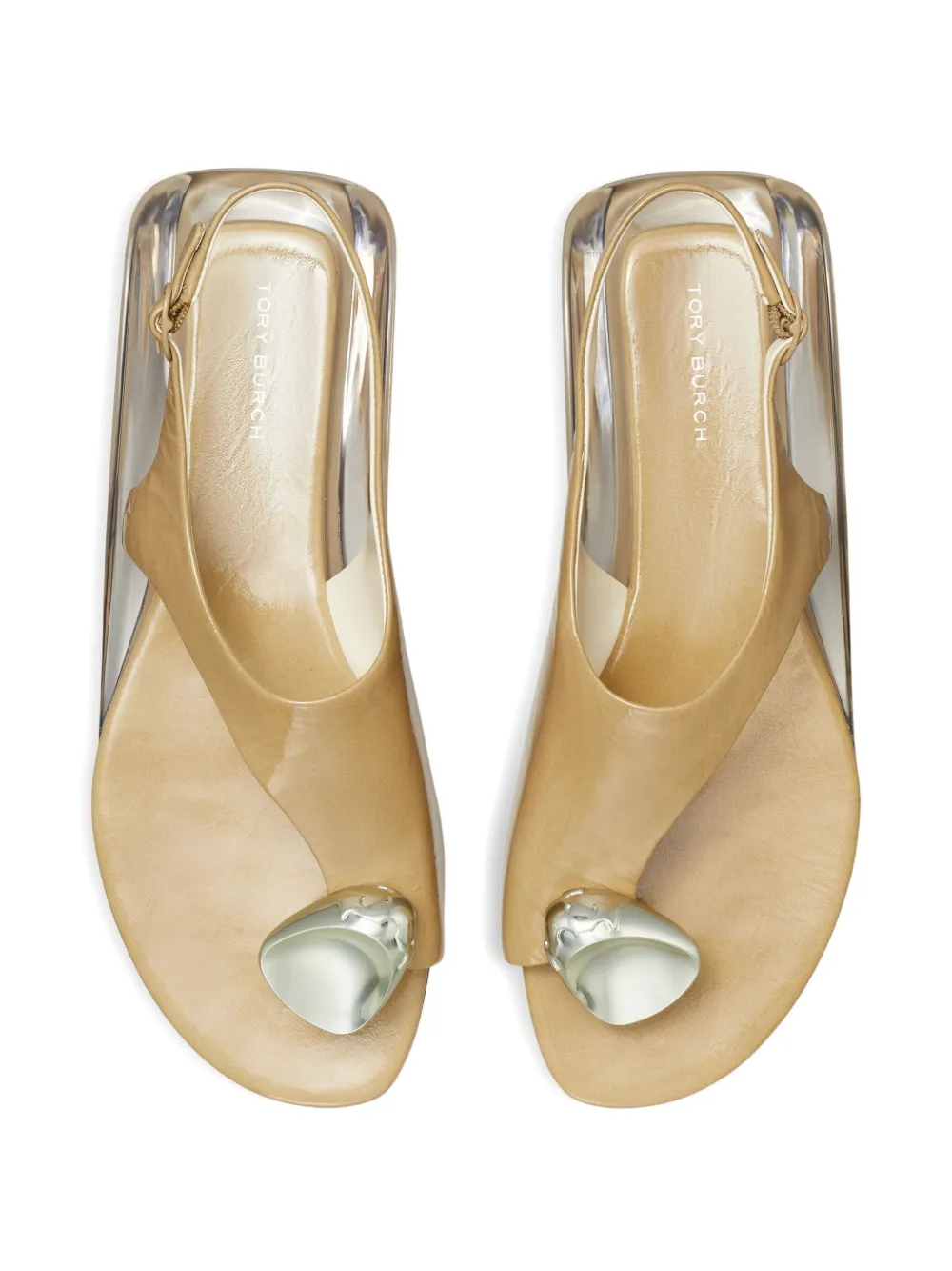 Tory Burch Patos slingback open-toe sandals Neutrals