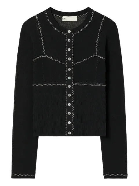 Tory Burch ribbed button-up cardigan