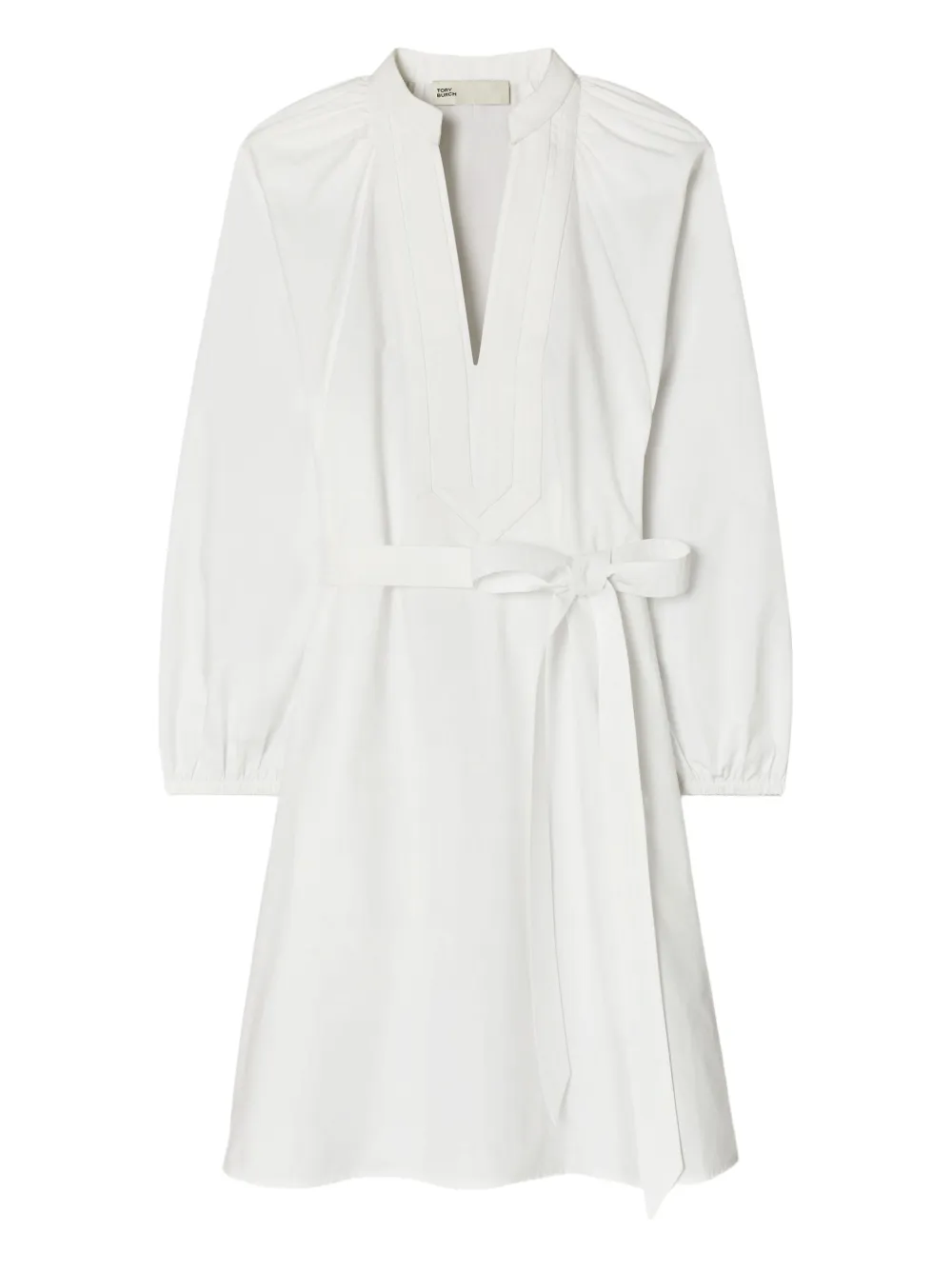 Tory Burch ベルテッド シャツドレス - ホワイト Tory Burch ベルテッド シャツドレス - ホワイト
