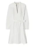 Tory Burch collared belted shirt dress - White